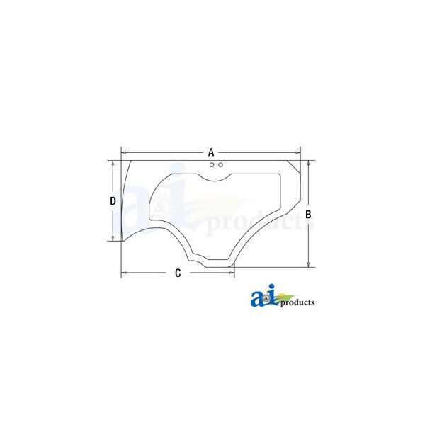 Glass, Lower Door 41.5" x33.8" x2.3"